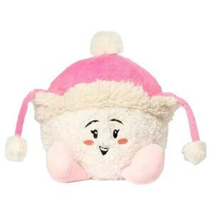 Gigglescape 6" Winter Snowball With Pink Hat Soft Plush Toy